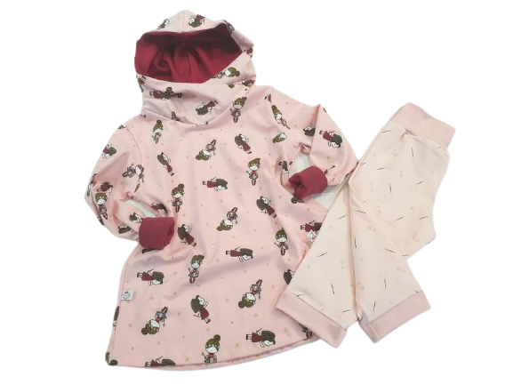 Atelier MiaMia baby and children leggings rose stars size 50-116