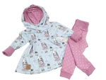 Atelier MiaMia leggings per neonati e bambini rosa antico pois taglia 50-116