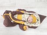 Atelier MiaMia - Walk - overall baby child from 50 to 110 designer overall brown forest animals --Walk W5