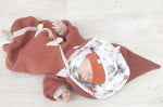 Atelier MiaMia - Walk - overall baby child from 50 to 110 designer overall brown foxes --Walk W6